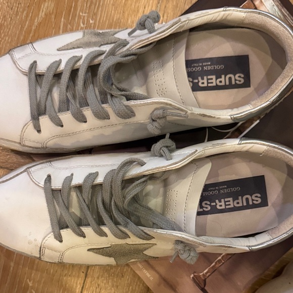 Golden Goose White and Gray Sneakers - Picture 3 of 9